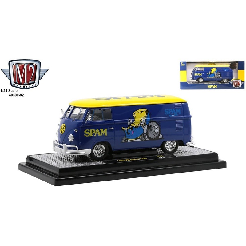 1/24 M2 Machines 1960 VW Delivery Van - SPAM - Blue