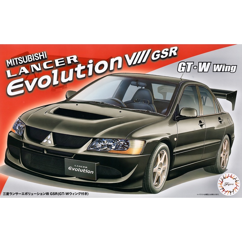 1/24 Mitsubishi Lancer Evolution VIII GSR (with GT-W Wing)