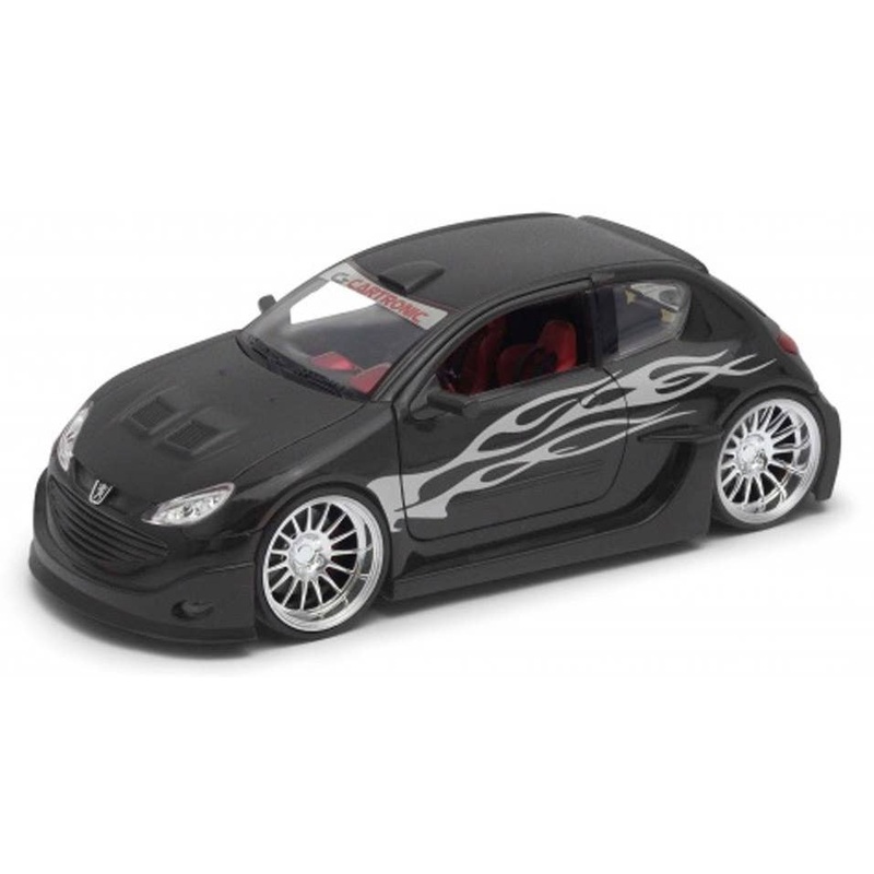 1/24 Peugeot 206 Tuning Matte Black