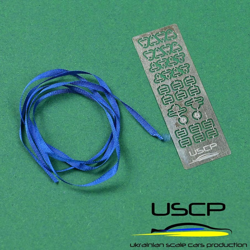 1/24 Racing Seatbelts PE set Blue