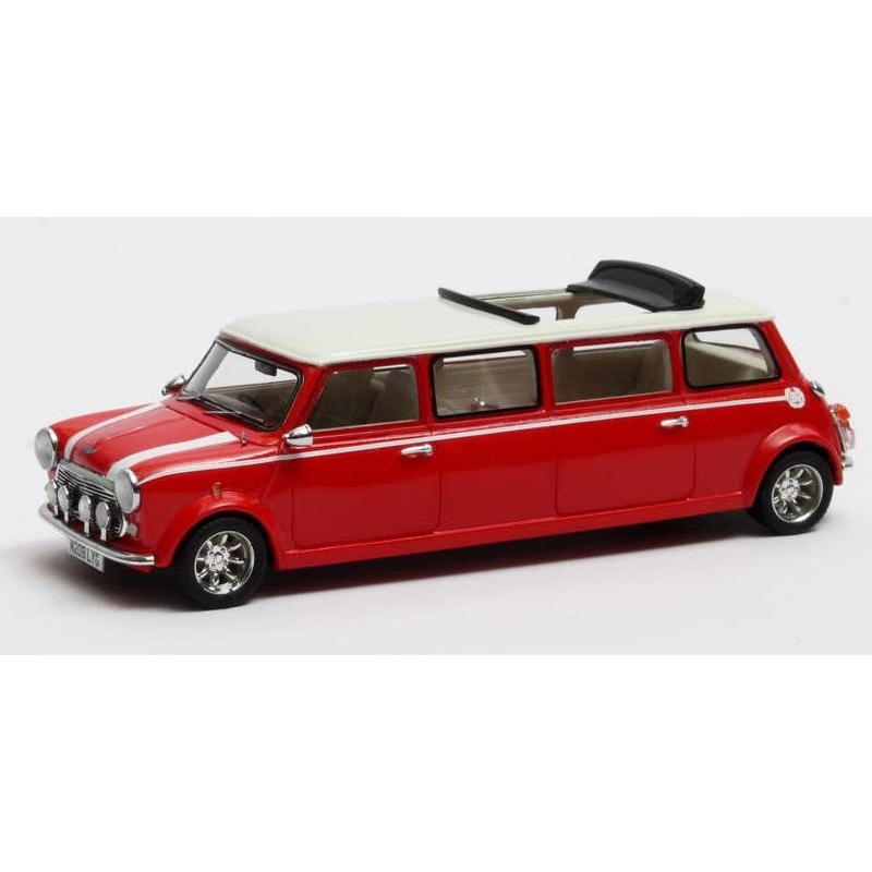 1/43 Mini Cooper Limousine White & Red 1990