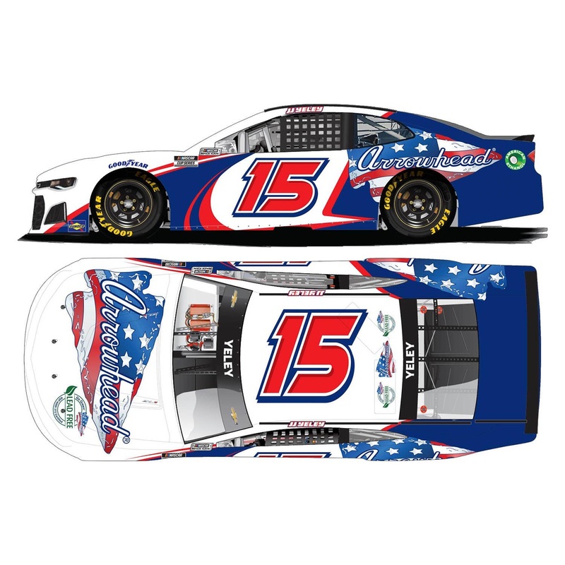 1/64 J.J. Jerry # 15 Arrowhead Brass Chevrolet Camaro NASCAR 2021