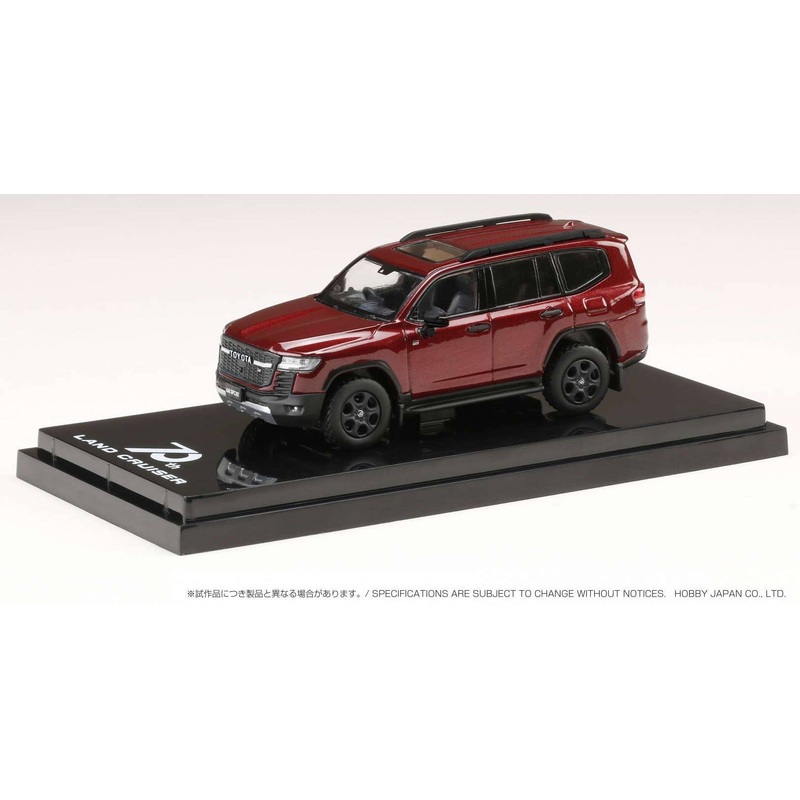 1/64 Toyota Land Cruiser (JA300W) GR SPORT Dark Red Mica Metallic / Black Interior