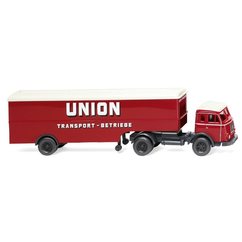1/87 Henschel Box Semitrailer Union Transport