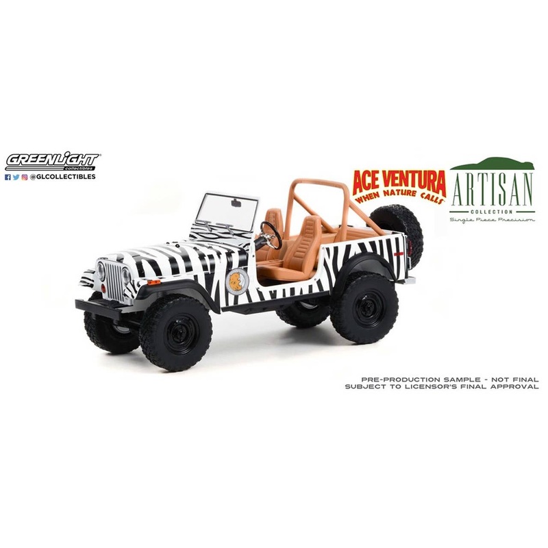 1/18 GreenLight Artisan Collection - Ace Ventura: When Nature Calls (1995) - 1976 Jeep CJ-7