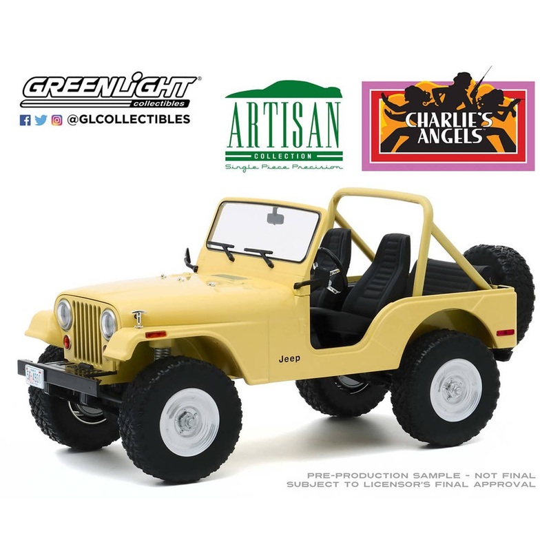 1/18 GreenLight Artisan Collection Charlie's Angels (1976-81 TV Series) 1980 Jeep CJ-5