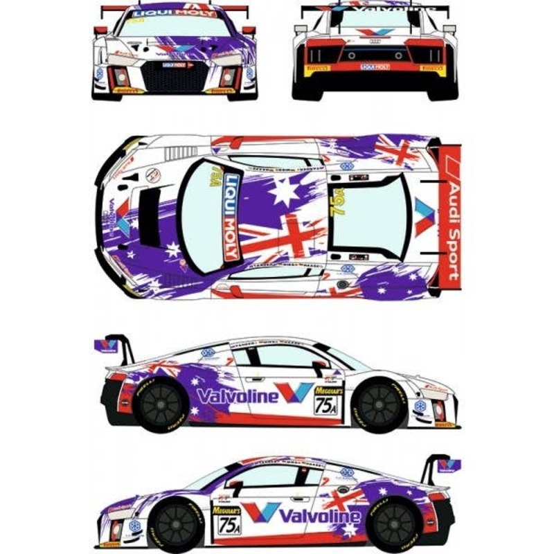 1/24 Audi R8 LMS GT3 #75A Liqui Moly 12h of Bathurst 2017 (for Nunu Models)