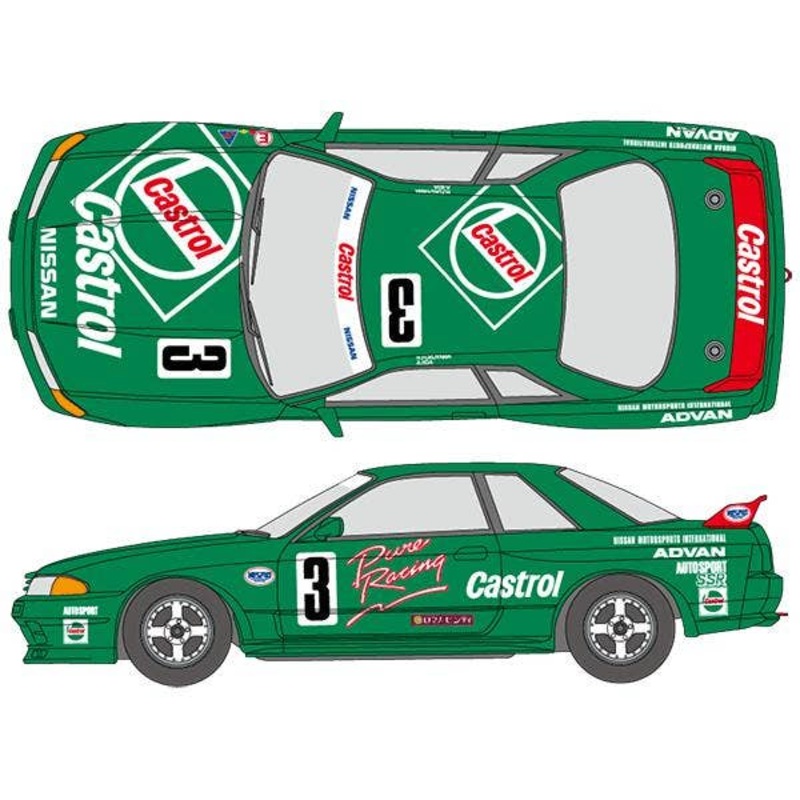 1/24 Castrol RB GT-R Gr.N 1992 Decal Set
