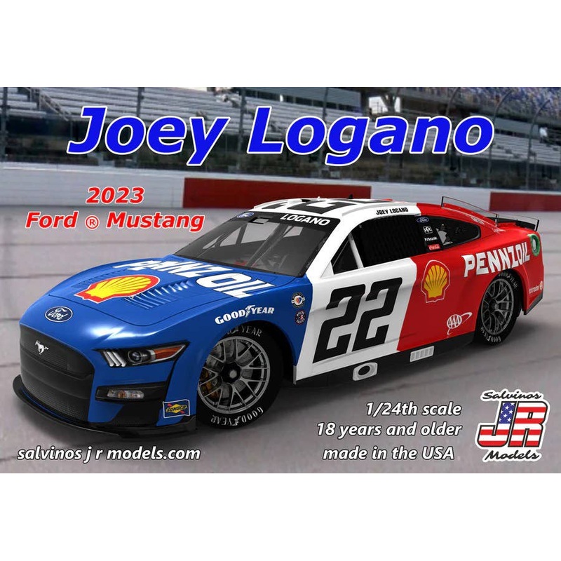 1/24 Team Penske 2023 Joey Logano Ford Mustang Throwback
