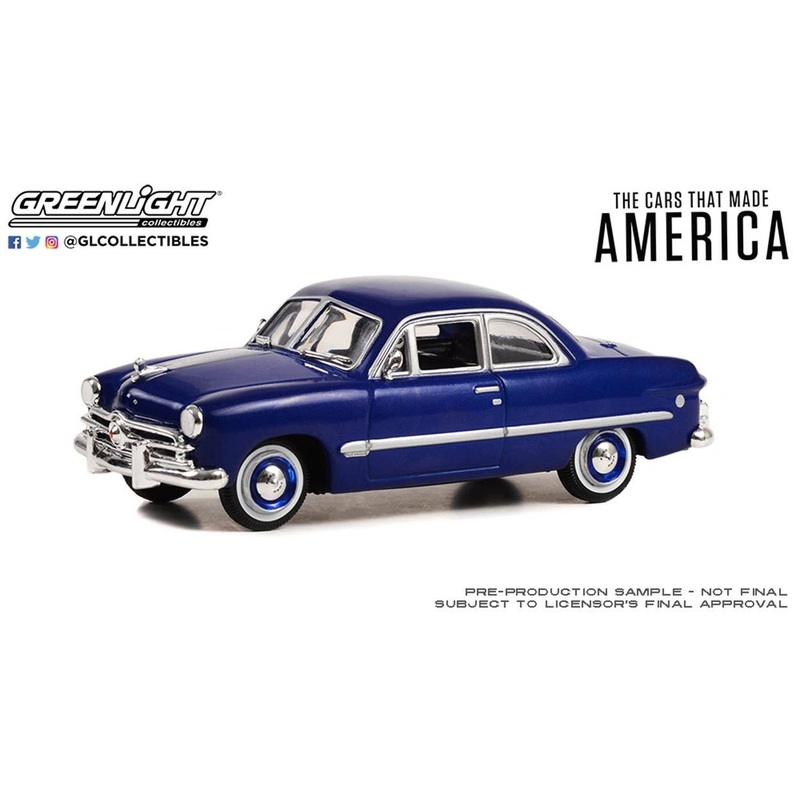 1/43 GreenLight The Cars That Made America (2017-Present TV Series) - 1949 Ford - Bayview Blue Metallic