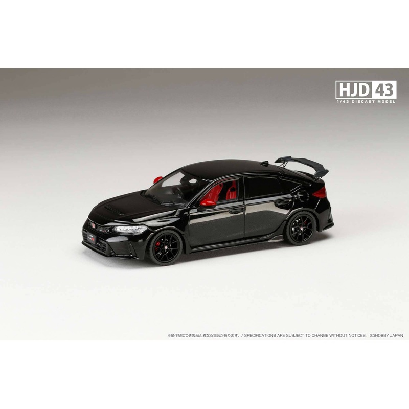 1/43 Honda Civic TYPE R (FL5) with Genuine Optional Parts Crystal Black Pearl