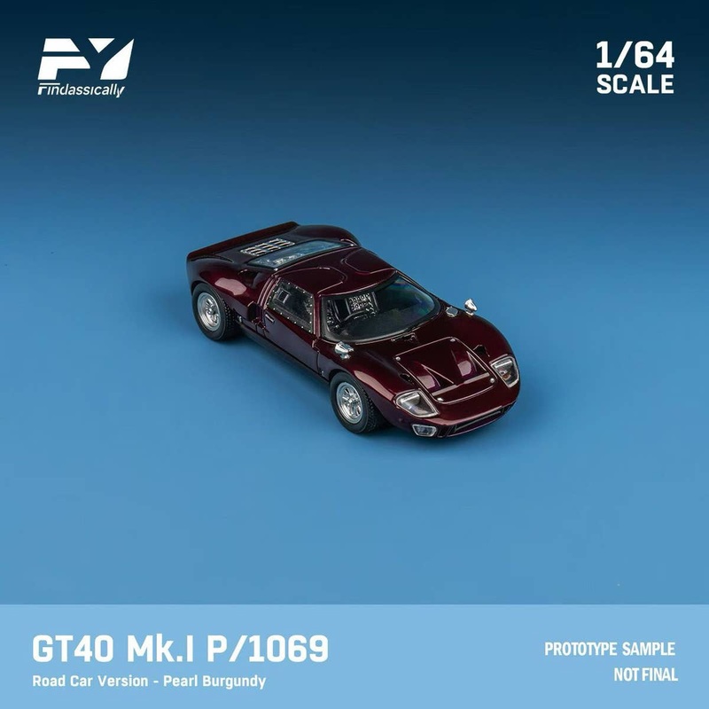 1/64 GT40 Mk.I P1069 Boliangdi wine red Road Car Version