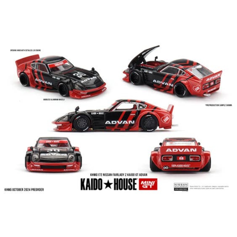 1/64 Nissan Fairlady Z Kaido Gt Advan (Right-Hand Drive)