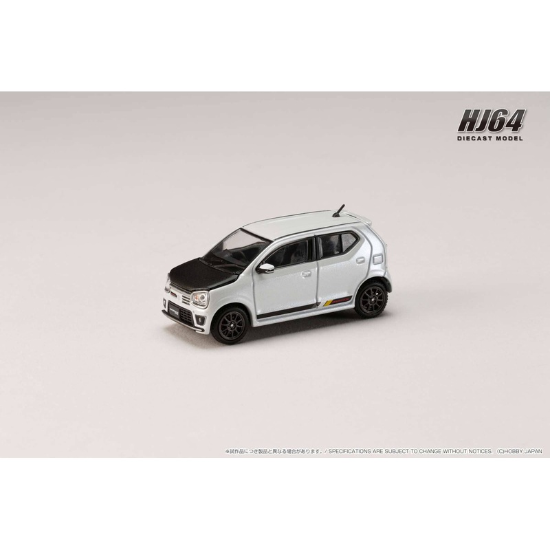 1/64 Suzuki Alto Works (HA36S) Carbon Bonnet Custom Version Pearl White