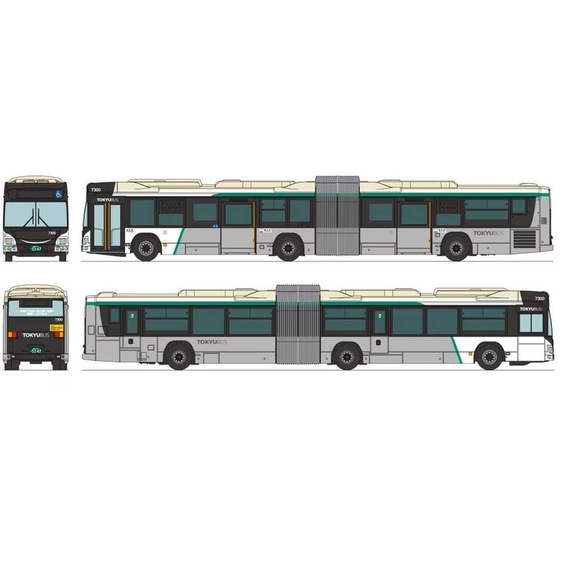 1/150 The Bus Collection Tokyu Bus Articulated Bus