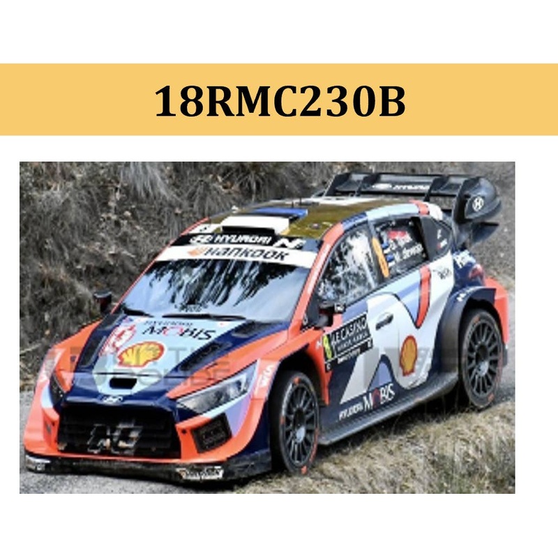 1/18 Hyundai I20 N Rally 1 2025 Rally Monte Carlo #8 O.Tanak / M.Jarveoja With Light Pod