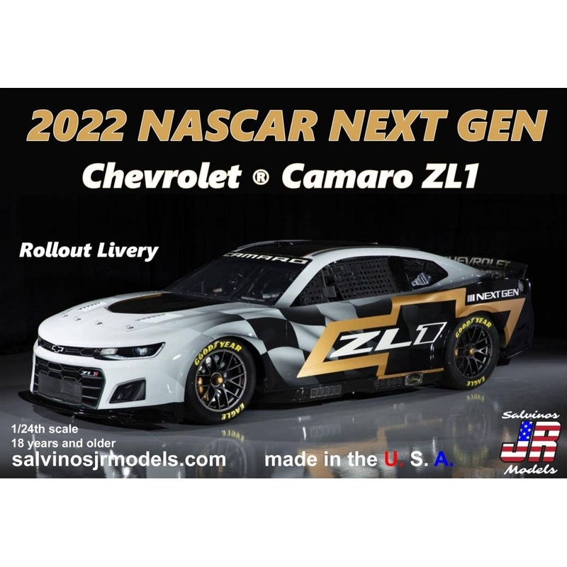 1/24 2022 NASCAR Next Gen Chevrolet Camaro ZL1 (Rollout Livery)