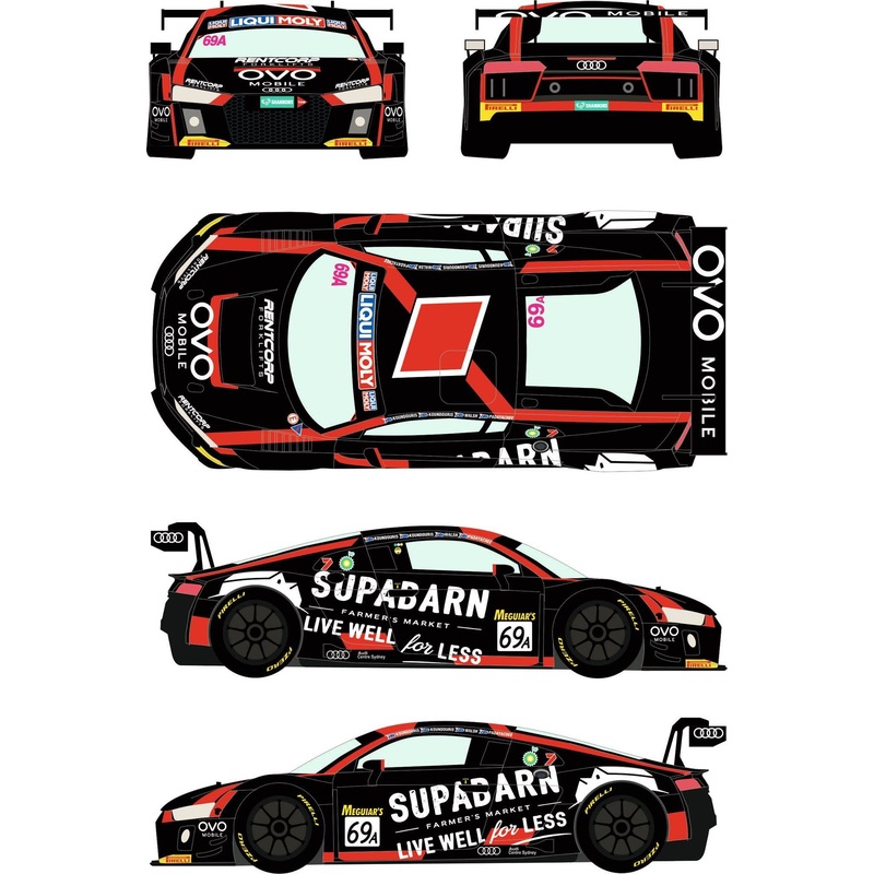 1/24 Audi R8 LMS GT3 #69A Liqui Moly 12h of Bathurst 2018 (for Nunu Models)