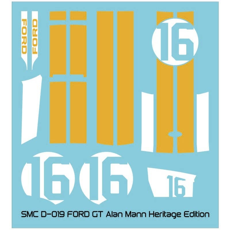 1/24 FORD GT Alan Mann Heritage Edition Decal for T