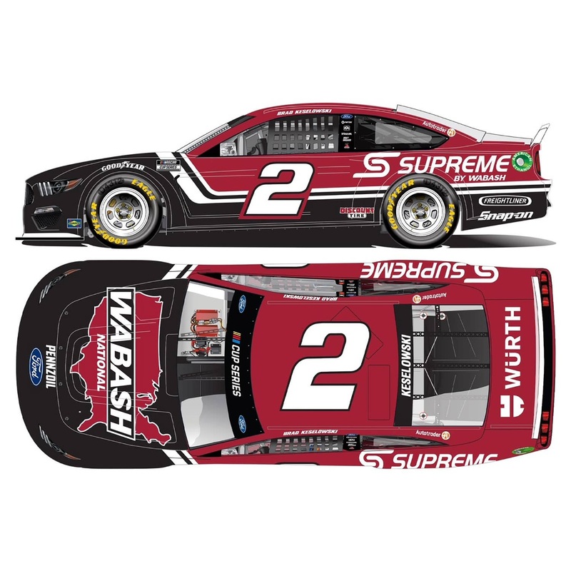 1/64 Brad Keselowski # 2 Wabash National Ford Mustang NASCAR 2021
