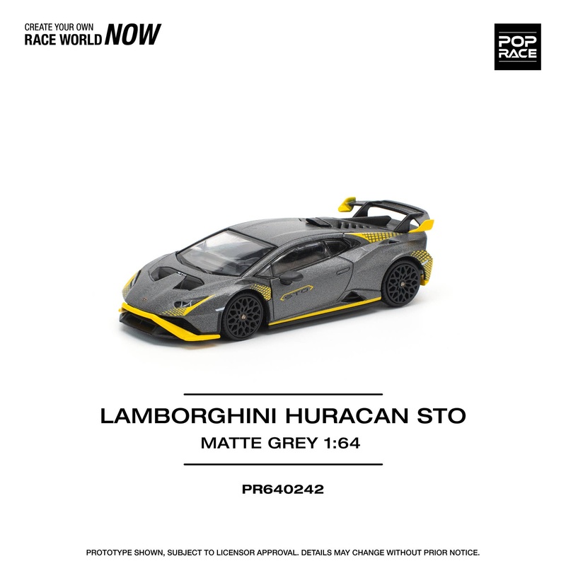 1/64 LAMBORGHINI HURACAN STO MATTE GREY