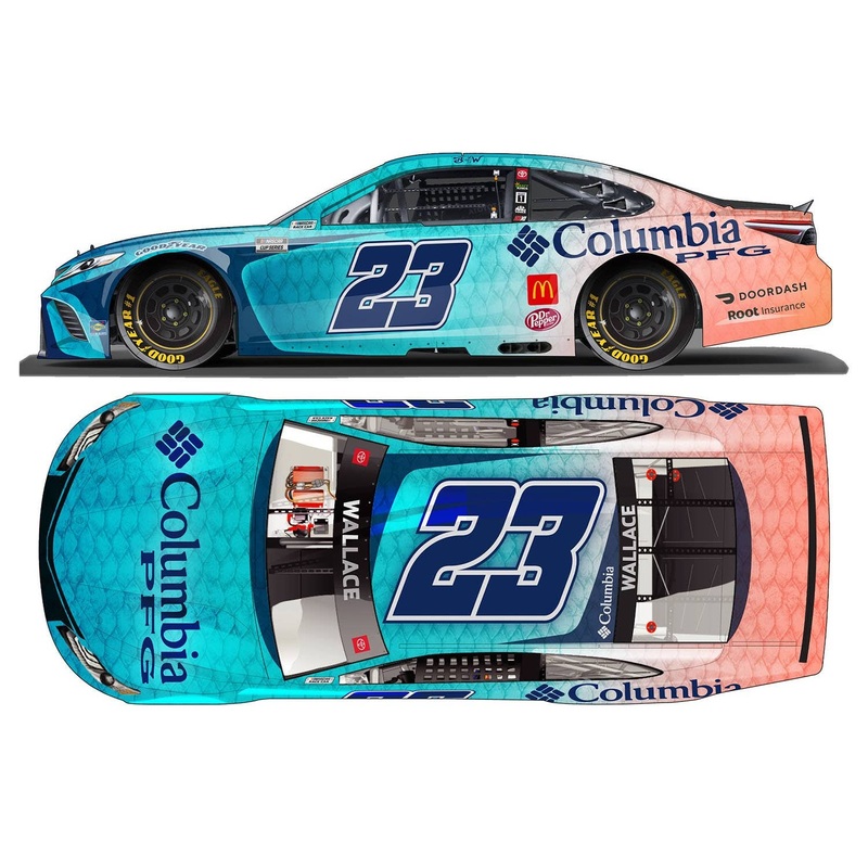 1/24 Bubba Wallace # 23 Colombia PFG TOYOTA Camry NASCAR 2021 (Elite)