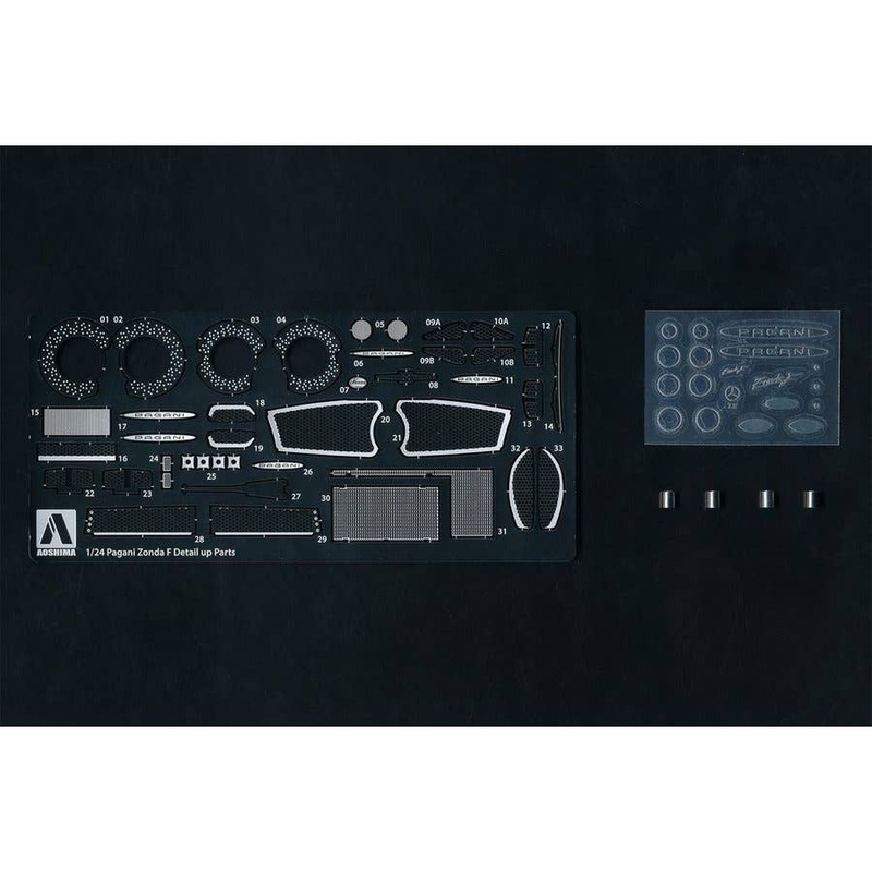 1/24 Pagani Zonda F Common Detail Up Parts