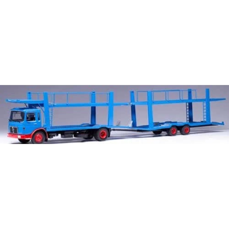 1/43 Man Car Transporter With Trailer 1970 Blue/Red