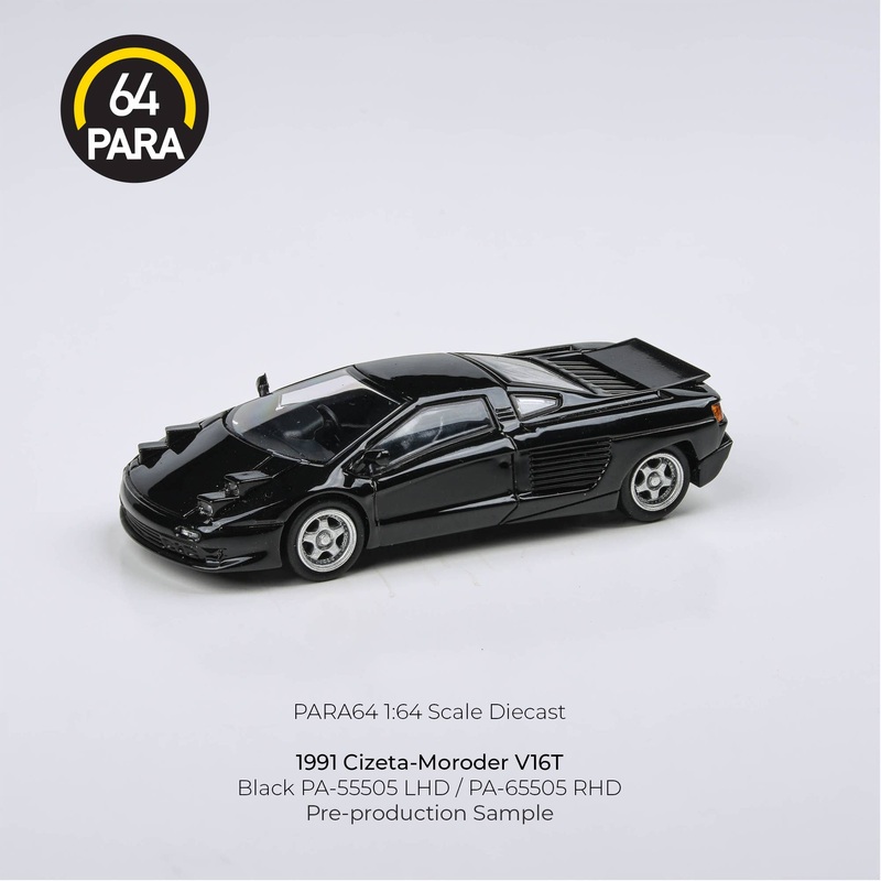 1/64 Cizeta Moroder V16T 1991 Black Retractable RHD