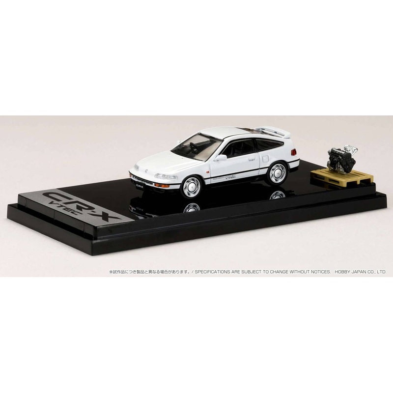 1/64 Honda CR-X SiR (EF8) 1989 with Engine Display Model White