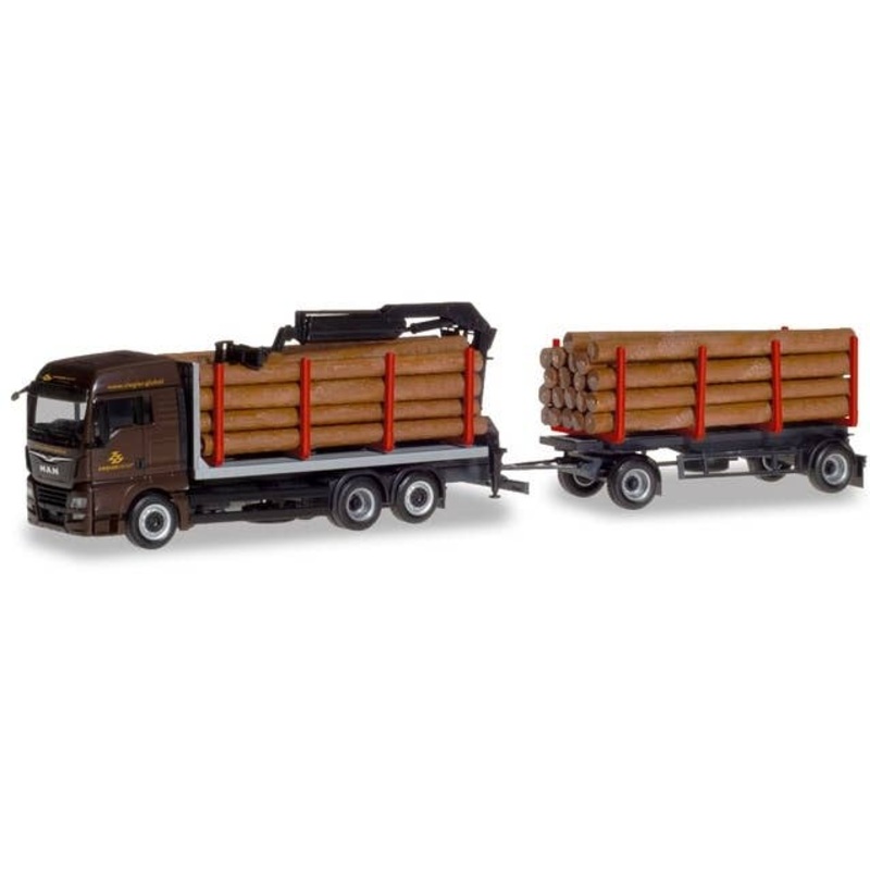 1/87 MAN TGX XLX Wood Carrier Trailer Ziegler Group