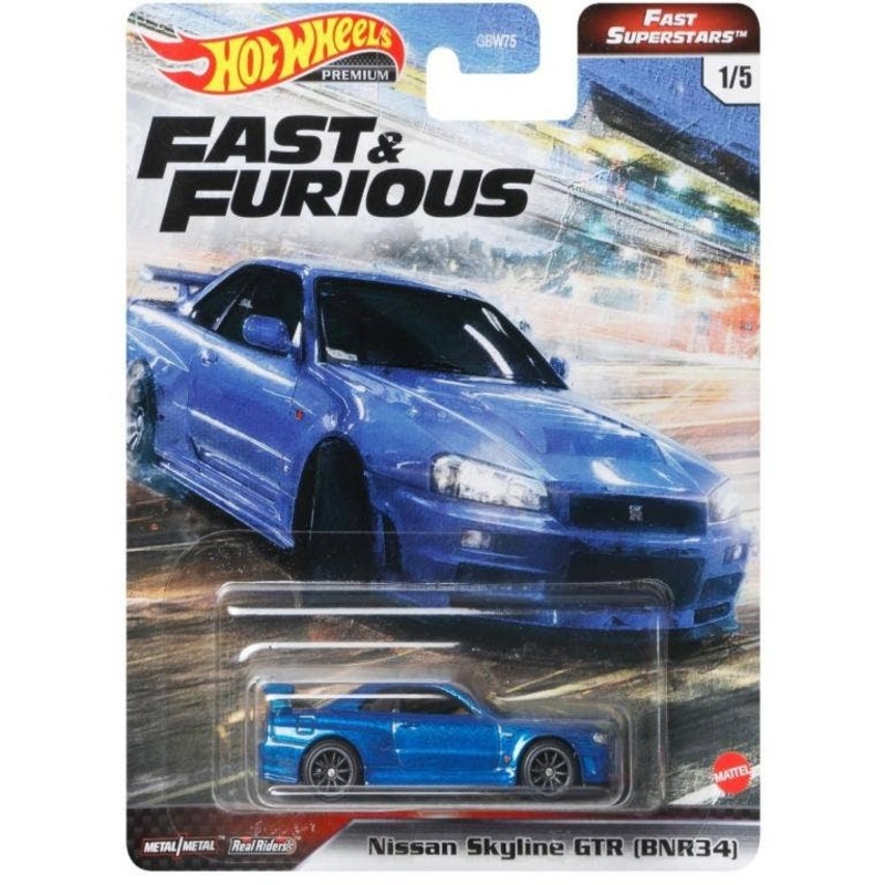 Hot Wheels Fast & Furious Premium Fast Superstars Nissan Skyline GTR (BNR34)