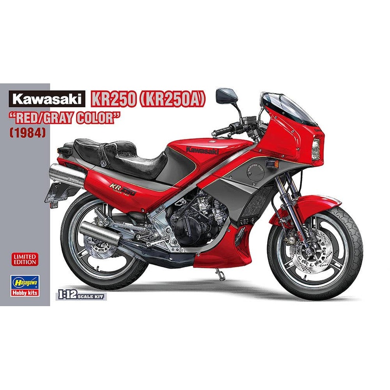1/12 Kawasaki KR250 (KR250A) Red / Gray Color