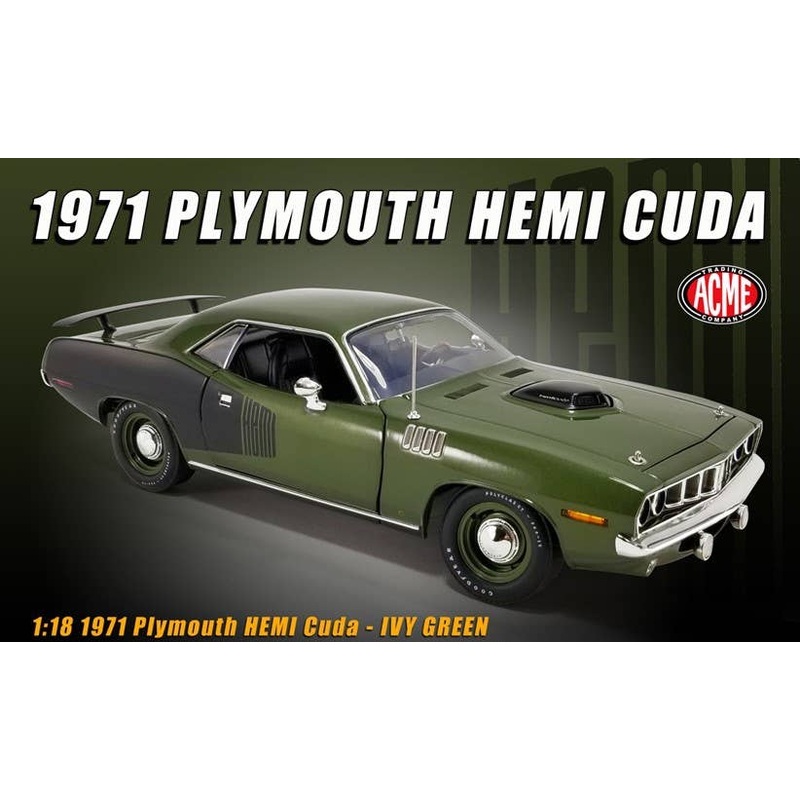1/18 ACME 1971 Plymouth Hemi Cuda - Ivy Green