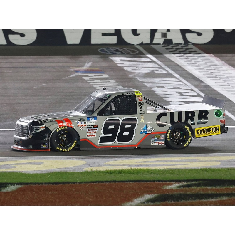 1/24 Christian Eckes # 98 Curb Records TOYOTA Tundra NASCAR Camping World Truck Series 2021 Las Vegas Motor Speedway Winner