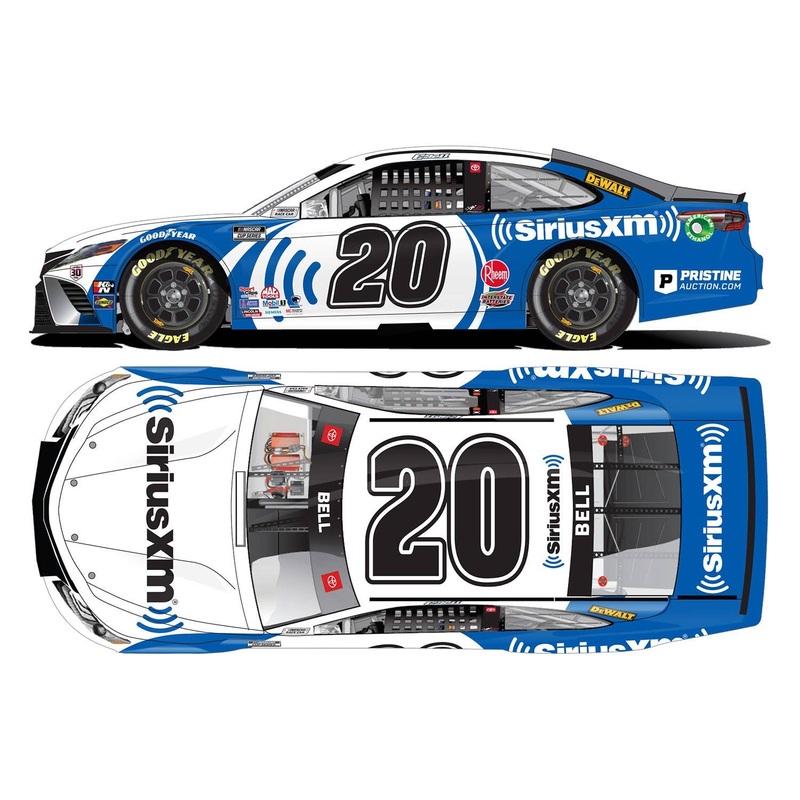 1/24 Christopher Bell # 20 Sirius XM TOYOTA Camry NASCAR 2021 (Hood Open)