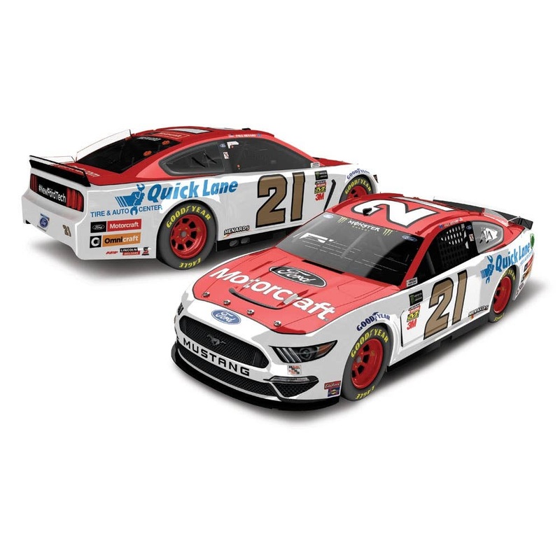 1/24 Paul Menard Motorcraft Ford Mustang NASCAR 2019 (Hood-Open)
