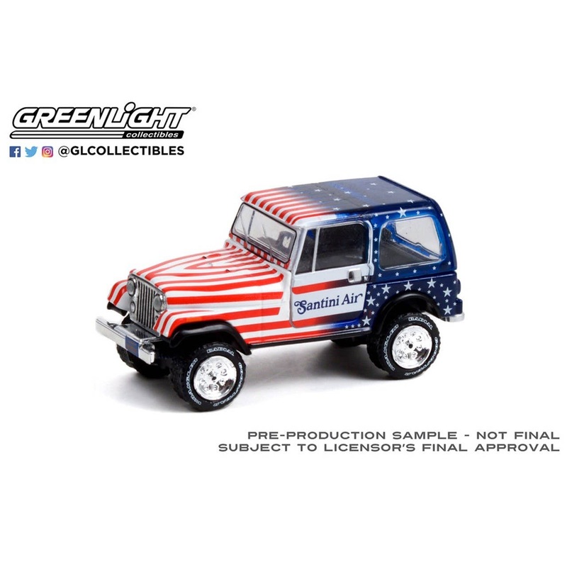 1/64 GreenLight 1982 Jeep CJ-7 - Santini Air