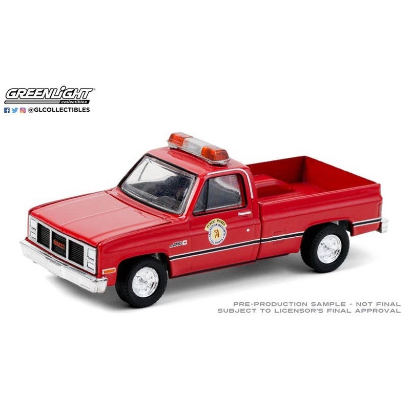 1/64 GreenLight 1987 GMC High Sierra Arlington Heights, Illinois Public Works