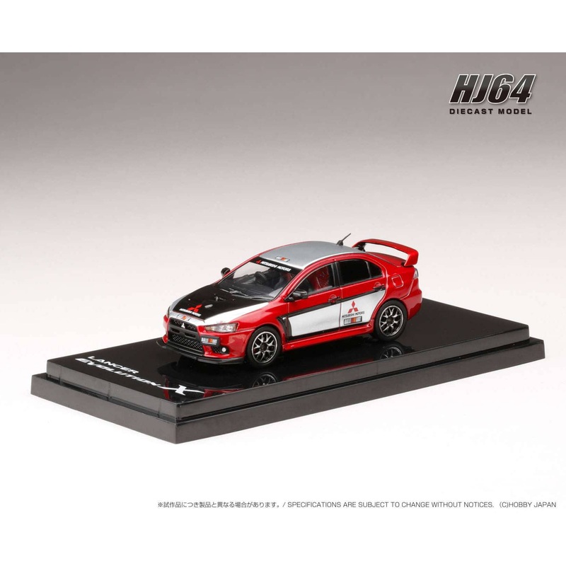 1/64 Mitsubishi LANCER EVOLUTION X RALLIART COLOR (RED)