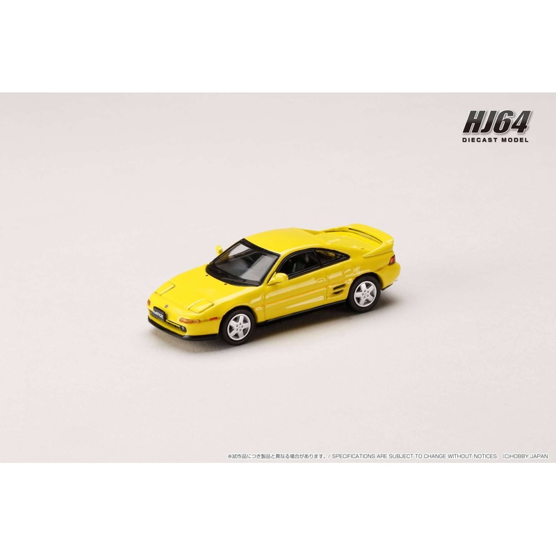 1/64 Toyota MR2 (SW20) GT-S (1991) Super Bright Yellow
