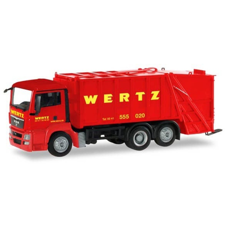 1/87 MAN TGS garbage truck Wertz Aachen