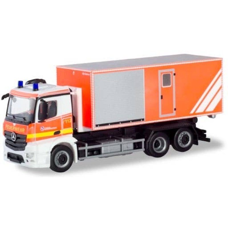 1/87 Mercedes-Benz Antos Roll-Off Truck Voluntary Fire Brigade Norderstedt