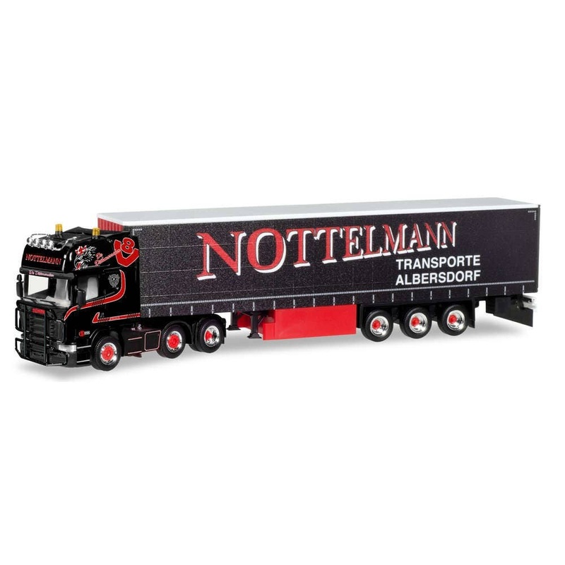 1/87 Scania R TL Curtain Canvas Semitrailer Nottelmann