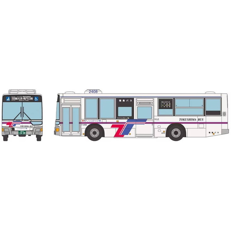 1/150 National Bus Collection (JB090) Tokushima Bus
