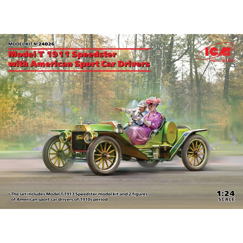 1/24 Model T 1913 Speedster with American Sport Car Drivers