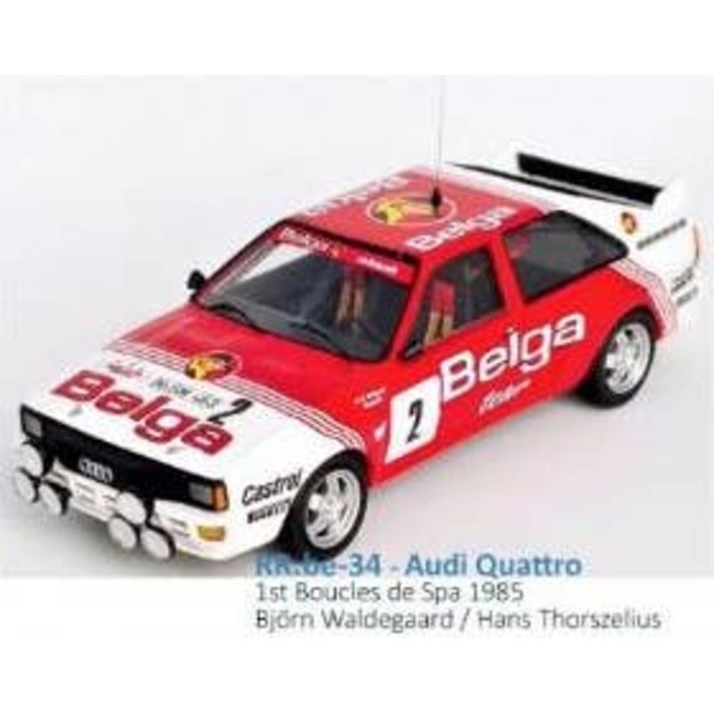 1/43 Audi Quattro 1985 Bouces de Spa Winner # 2 Bjorn Waldegaard / Hans Thorszelius
