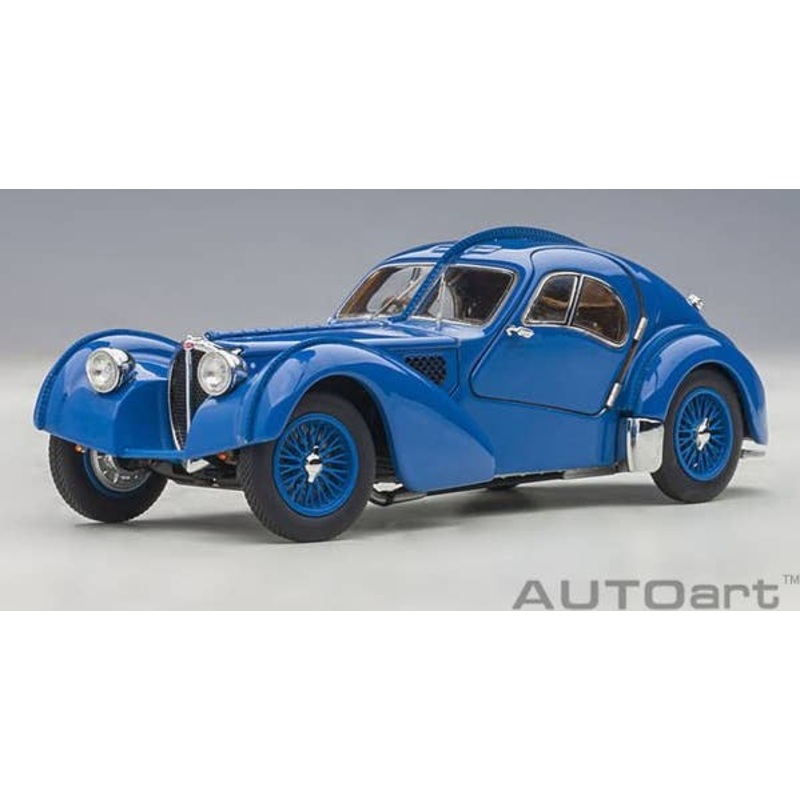 1/43 Bugatti Type 57SC Atlantic 1938 Blue Wire Spoke Wheel