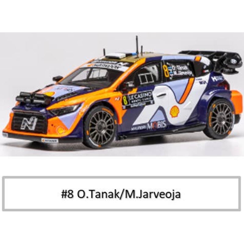 1/43 Hyundai I20 N Rally 1 2025 Monte Carlo Rally #8 O.Tanak/M.Jarveoja
