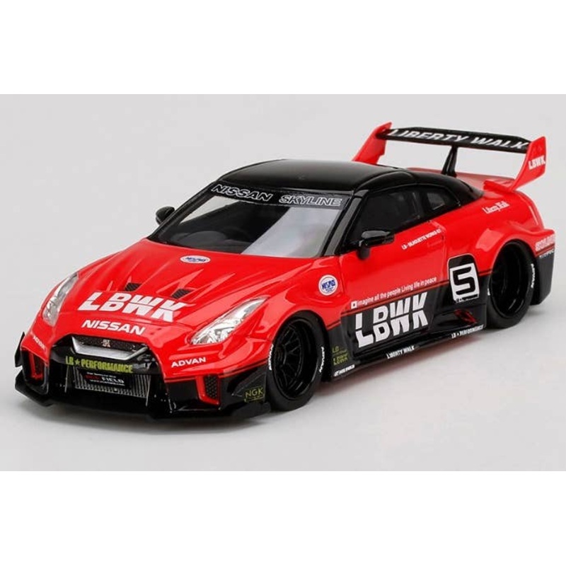 1/43 LB-Silhouette WORKS GT Nissan 35GT-RR Version 1 Red / Black